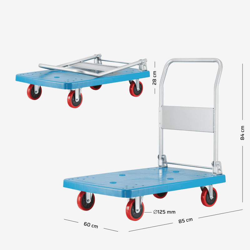 Wózek transportowy platformowy do 300 kg