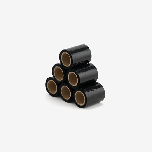 Zestaw: dyspenser + 30 folii stretch mini czarnych