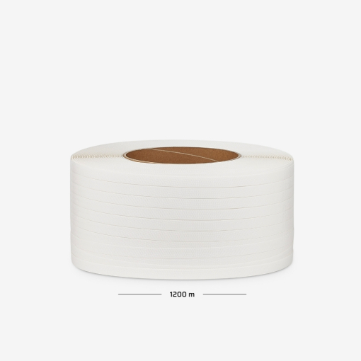 Zestaw do spinania palet - taśma 19mm, zapinki druciane 19mm, wózek, napinacz