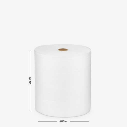 Pianka polietylenowa PE 0.8mm w rolce - zbliżenie na strukturę.