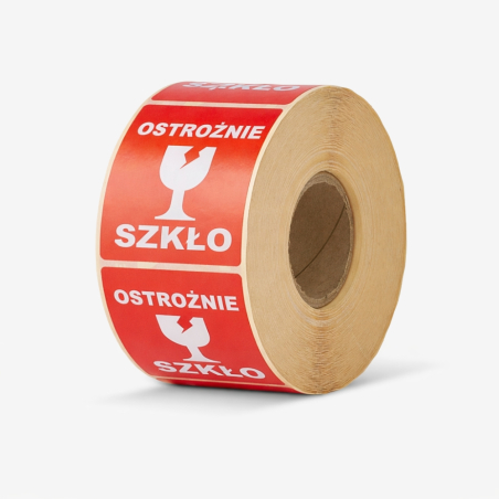 Naklejki kurierskie "Nie rzucać - fragile" 1000 sztuk