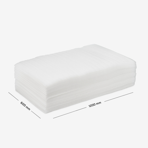 Struktura powierzchni arkusza pianki polietylenowej 0,8mm.