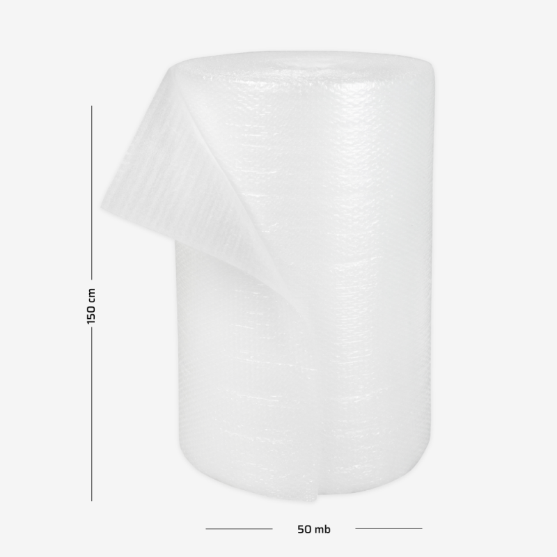 Laminat z pianki polietylenowej o grubości 2mm i folia bąbelkowa  o szerokości 150cm , długości 50mb