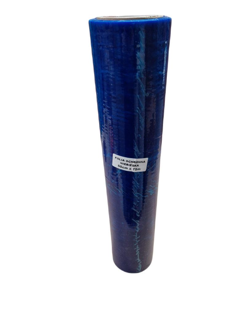Folia ochronna samoprzylepna niebieska 50cm 75mb